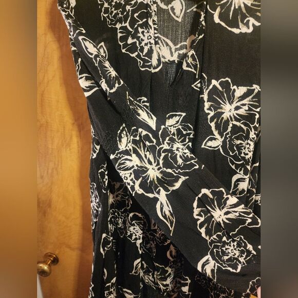 Free People Small Lost In You Printed Tunic Dress Floral Flowy High Neck Hippie - Picture 4 of 11